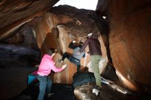 Bouldering in Hueco Tanks on 12/30/2019 with Blue Lizard Climbing and Yoga

Filename: SRM_20191230_1130020.jpg
Aperture: f/5.6
Shutter Speed: 1/250
Body: Canon EOS-1D Mark II
Lens: Canon EF 16-35mm f/2.8 L