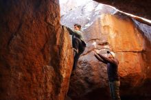 Bouldering in Hueco Tanks on 12/30/2019 with Blue Lizard Climbing and Yoga

Filename: SRM_20191230_1147370.jpg
Aperture: f/3.2
Shutter Speed: 1/250
Body: Canon EOS-1D Mark II
Lens: Canon EF 16-35mm f/2.8 L