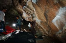 Bouldering in Hueco Tanks on 12/30/2019 with Blue Lizard Climbing and Yoga

Filename: SRM_20191230_1211270.jpg
Aperture: f/8.0
Shutter Speed: 1/250
Body: Canon EOS-1D Mark II
Lens: Canon EF 16-35mm f/2.8 L