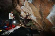 Bouldering in Hueco Tanks on 12/30/2019 with Blue Lizard Climbing and Yoga

Filename: SRM_20191230_1211560.jpg
Aperture: f/8.0
Shutter Speed: 1/250
Body: Canon EOS-1D Mark II
Lens: Canon EF 16-35mm f/2.8 L