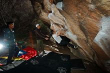 Bouldering in Hueco Tanks on 12/30/2019 with Blue Lizard Climbing and Yoga

Filename: SRM_20191230_1213480.jpg
Aperture: f/8.0
Shutter Speed: 1/250
Body: Canon EOS-1D Mark II
Lens: Canon EF 16-35mm f/2.8 L