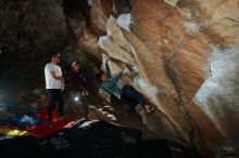 Bouldering in Hueco Tanks on 12/30/2019 with Blue Lizard Climbing and Yoga

Filename: SRM_20191230_1216570.jpg
Aperture: f/8.0
Shutter Speed: 1/250
Body: Canon EOS-1D Mark II
Lens: Canon EF 16-35mm f/2.8 L