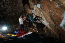 Bouldering in Hueco Tanks on 12/30/2019 with Blue Lizard Climbing and Yoga

Filename: SRM_20191230_1217050.jpg
Aperture: f/8.0
Shutter Speed: 1/250
Body: Canon EOS-1D Mark II
Lens: Canon EF 16-35mm f/2.8 L