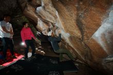 Bouldering in Hueco Tanks on 12/30/2019 with Blue Lizard Climbing and Yoga

Filename: SRM_20191230_1221030.jpg
Aperture: f/8.0
Shutter Speed: 1/250
Body: Canon EOS-1D Mark II
Lens: Canon EF 16-35mm f/2.8 L