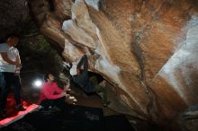 Bouldering in Hueco Tanks on 12/30/2019 with Blue Lizard Climbing and Yoga

Filename: SRM_20191230_1221130.jpg
Aperture: f/8.0
Shutter Speed: 1/250
Body: Canon EOS-1D Mark II
Lens: Canon EF 16-35mm f/2.8 L