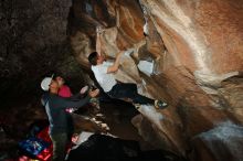 Bouldering in Hueco Tanks on 12/30/2019 with Blue Lizard Climbing and Yoga

Filename: SRM_20191230_1223040.jpg
Aperture: f/8.0
Shutter Speed: 1/250
Body: Canon EOS-1D Mark II
Lens: Canon EF 16-35mm f/2.8 L