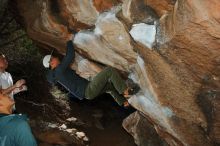 Bouldering in Hueco Tanks on 12/30/2019 with Blue Lizard Climbing and Yoga

Filename: SRM_20191230_1228130.jpg
Aperture: f/8.0
Shutter Speed: 1/250
Body: Canon EOS-1D Mark II
Lens: Canon EF 16-35mm f/2.8 L