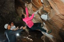 Bouldering in Hueco Tanks on 12/30/2019 with Blue Lizard Climbing and Yoga

Filename: SRM_20191230_1231110.jpg
Aperture: f/8.0
Shutter Speed: 1/250
Body: Canon EOS-1D Mark II
Lens: Canon EF 16-35mm f/2.8 L