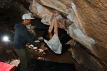 Bouldering in Hueco Tanks on 12/30/2019 with Blue Lizard Climbing and Yoga

Filename: SRM_20191230_1234060.jpg
Aperture: f/8.0
Shutter Speed: 1/250
Body: Canon EOS-1D Mark II
Lens: Canon EF 16-35mm f/2.8 L