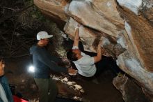 Bouldering in Hueco Tanks on 12/30/2019 with Blue Lizard Climbing and Yoga

Filename: SRM_20191230_1234140.jpg
Aperture: f/8.0
Shutter Speed: 1/250
Body: Canon EOS-1D Mark II
Lens: Canon EF 16-35mm f/2.8 L