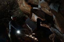 Bouldering in Hueco Tanks on 12/30/2019 with Blue Lizard Climbing and Yoga

Filename: SRM_20191230_1234170.jpg
Aperture: f/8.0
Shutter Speed: 1/250
Body: Canon EOS-1D Mark II
Lens: Canon EF 16-35mm f/2.8 L