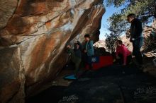 Bouldering in Hueco Tanks on 12/30/2019 with Blue Lizard Climbing and Yoga

Filename: SRM_20191230_1251280.jpg
Aperture: f/8.0
Shutter Speed: 1/250
Body: Canon EOS-1D Mark II
Lens: Canon EF 16-35mm f/2.8 L