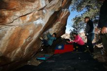 Bouldering in Hueco Tanks on 12/30/2019 with Blue Lizard Climbing and Yoga

Filename: SRM_20191230_1251550.jpg
Aperture: f/8.0
Shutter Speed: 1/250
Body: Canon EOS-1D Mark II
Lens: Canon EF 16-35mm f/2.8 L