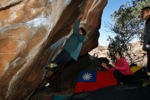 Bouldering in Hueco Tanks on 12/30/2019 with Blue Lizard Climbing and Yoga

Filename: SRM_20191230_1251590.jpg
Aperture: f/8.0
Shutter Speed: 1/250
Body: Canon EOS-1D Mark II
Lens: Canon EF 16-35mm f/2.8 L