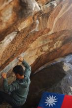 Bouldering in Hueco Tanks on 12/30/2019 with Blue Lizard Climbing and Yoga

Filename: SRM_20191230_1307080.jpg
Aperture: f/2.8
Shutter Speed: 1/400
Body: Canon EOS-1D Mark II
Lens: Canon EF 50mm f/1.8 II