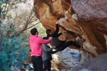Bouldering in Hueco Tanks on 12/30/2019 with Blue Lizard Climbing and Yoga

Filename: SRM_20191230_1308430.jpg
Aperture: f/4.0
Shutter Speed: 1/250
Body: Canon EOS-1D Mark II
Lens: Canon EF 50mm f/1.8 II