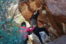 Bouldering in Hueco Tanks on 12/30/2019 with Blue Lizard Climbing and Yoga

Filename: SRM_20191230_1308570.jpg
Aperture: f/4.0
Shutter Speed: 1/250
Body: Canon EOS-1D Mark II
Lens: Canon EF 50mm f/1.8 II