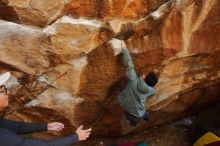 Bouldering in Hueco Tanks on 12/30/2019 with Blue Lizard Climbing and Yoga

Filename: SRM_20191230_1321540.jpg
Aperture: f/4.0
Shutter Speed: 1/250
Body: Canon EOS-1D Mark II
Lens: Canon EF 16-35mm f/2.8 L