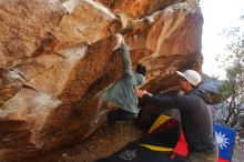 Bouldering in Hueco Tanks on 12/30/2019 with Blue Lizard Climbing and Yoga

Filename: SRM_20191230_1326351.jpg
Aperture: f/4.0
Shutter Speed: 1/250
Body: Canon EOS-1D Mark II
Lens: Canon EF 16-35mm f/2.8 L