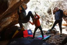 Bouldering in Hueco Tanks on 12/30/2019 with Blue Lizard Climbing and Yoga

Filename: SRM_20191230_1333501.jpg
Aperture: f/4.0
Shutter Speed: 1/250
Body: Canon EOS-1D Mark II
Lens: Canon EF 16-35mm f/2.8 L