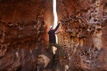 Bouldering in Hueco Tanks on 12/30/2019 with Blue Lizard Climbing and Yoga

Filename: SRM_20191230_1442160.jpg
Aperture: f/3.5
Shutter Speed: 1/125
Body: Canon EOS-1D Mark II
Lens: Canon EF 16-35mm f/2.8 L