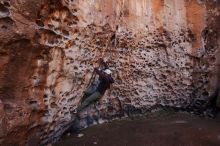 Bouldering in Hueco Tanks on 12/30/2019 with Blue Lizard Climbing and Yoga

Filename: SRM_20191230_1444380.jpg
Aperture: f/4.5
Shutter Speed: 1/100
Body: Canon EOS-1D Mark II
Lens: Canon EF 16-35mm f/2.8 L