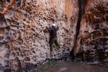 Bouldering in Hueco Tanks on 12/30/2019 with Blue Lizard Climbing and Yoga

Filename: SRM_20191230_1445260.jpg
Aperture: f/3.2
Shutter Speed: 1/100
Body: Canon EOS-1D Mark II
Lens: Canon EF 16-35mm f/2.8 L