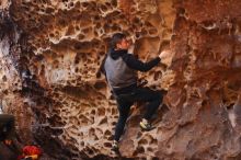 Bouldering in Hueco Tanks on 12/30/2019 with Blue Lizard Climbing and Yoga

Filename: SRM_20191230_1451420.jpg
Aperture: f/3.2
Shutter Speed: 1/125
Body: Canon EOS-1D Mark II
Lens: Canon EF 50mm f/1.8 II