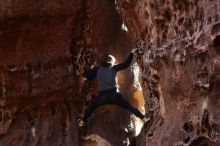 Bouldering in Hueco Tanks on 12/30/2019 with Blue Lizard Climbing and Yoga

Filename: SRM_20191230_1452110.jpg
Aperture: f/4.5
Shutter Speed: 1/125
Body: Canon EOS-1D Mark II
Lens: Canon EF 50mm f/1.8 II