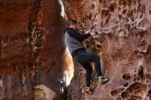 Bouldering in Hueco Tanks on 12/30/2019 with Blue Lizard Climbing and Yoga

Filename: SRM_20191230_1452310.jpg
Aperture: f/3.5
Shutter Speed: 1/125
Body: Canon EOS-1D Mark II
Lens: Canon EF 50mm f/1.8 II