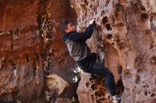 Bouldering in Hueco Tanks on 12/30/2019 with Blue Lizard Climbing and Yoga

Filename: SRM_20191230_1452430.jpg
Aperture: f/3.2
Shutter Speed: 1/125
Body: Canon EOS-1D Mark II
Lens: Canon EF 50mm f/1.8 II