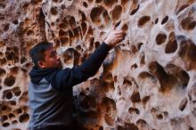 Bouldering in Hueco Tanks on 12/30/2019 with Blue Lizard Climbing and Yoga

Filename: SRM_20191230_1453450.jpg
Aperture: f/3.2
Shutter Speed: 1/125
Body: Canon EOS-1D Mark II
Lens: Canon EF 50mm f/1.8 II