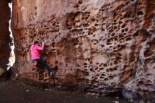 Bouldering in Hueco Tanks on 12/30/2019 with Blue Lizard Climbing and Yoga

Filename: SRM_20191230_1503050.jpg
Aperture: f/3.5
Shutter Speed: 1/100
Body: Canon EOS-1D Mark II
Lens: Canon EF 16-35mm f/2.8 L