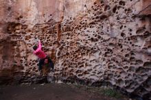 Bouldering in Hueco Tanks on 12/30/2019 with Blue Lizard Climbing and Yoga

Filename: SRM_20191230_1503410.jpg
Aperture: f/4.0
Shutter Speed: 1/100
Body: Canon EOS-1D Mark II
Lens: Canon EF 16-35mm f/2.8 L