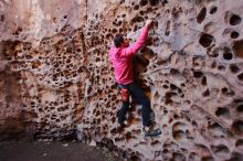Bouldering in Hueco Tanks on 12/30/2019 with Blue Lizard Climbing and Yoga

Filename: SRM_20191230_1504290.jpg
Aperture: f/3.5
Shutter Speed: 1/100
Body: Canon EOS-1D Mark II
Lens: Canon EF 16-35mm f/2.8 L