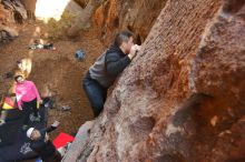 Bouldering in Hueco Tanks on 12/30/2019 with Blue Lizard Climbing and Yoga

Filename: SRM_20191230_1634260.jpg
Aperture: f/4.0
Shutter Speed: 1/200
Body: Canon EOS-1D Mark II
Lens: Canon EF 16-35mm f/2.8 L