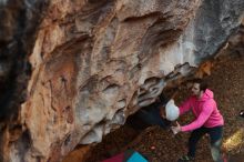 Bouldering in Hueco Tanks on 12/30/2019 with Blue Lizard Climbing and Yoga

Filename: SRM_20191230_1637430.jpg
Aperture: f/3.5
Shutter Speed: 1/250
Body: Canon EOS-1D Mark II
Lens: Canon EF 50mm f/1.8 II