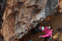 Bouldering in Hueco Tanks on 12/30/2019 with Blue Lizard Climbing and Yoga

Filename: SRM_20191230_1637520.jpg
Aperture: f/3.5
Shutter Speed: 1/250
Body: Canon EOS-1D Mark II
Lens: Canon EF 50mm f/1.8 II