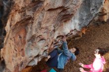 Bouldering in Hueco Tanks on 12/30/2019 with Blue Lizard Climbing and Yoga

Filename: SRM_20191230_1639070.jpg
Aperture: f/3.2
Shutter Speed: 1/250
Body: Canon EOS-1D Mark II
Lens: Canon EF 50mm f/1.8 II