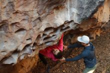 Bouldering in Hueco Tanks on 12/30/2019 with Blue Lizard Climbing and Yoga

Filename: SRM_20191230_1642510.jpg
Aperture: f/2.8
Shutter Speed: 1/200
Body: Canon EOS-1D Mark II
Lens: Canon EF 50mm f/1.8 II