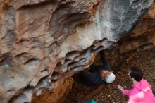 Bouldering in Hueco Tanks on 12/30/2019 with Blue Lizard Climbing and Yoga

Filename: SRM_20191230_1644380.jpg
Aperture: f/3.2
Shutter Speed: 1/200
Body: Canon EOS-1D Mark II
Lens: Canon EF 50mm f/1.8 II