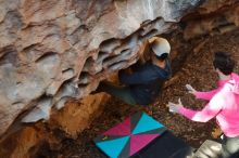 Bouldering in Hueco Tanks on 12/30/2019 with Blue Lizard Climbing and Yoga

Filename: SRM_20191230_1644400.jpg
Aperture: f/2.8
Shutter Speed: 1/200
Body: Canon EOS-1D Mark II
Lens: Canon EF 50mm f/1.8 II