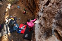 Bouldering in Hueco Tanks on 12/30/2019 with Blue Lizard Climbing and Yoga

Filename: SRM_20191230_1646320.jpg
Aperture: f/2.8
Shutter Speed: 1/160
Body: Canon EOS-1D Mark II
Lens: Canon EF 16-35mm f/2.8 L