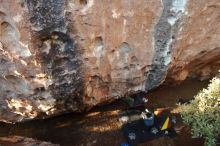 Bouldering in Hueco Tanks on 12/30/2019 with Blue Lizard Climbing and Yoga

Filename: SRM_20191230_1652370.jpg
Aperture: f/3.5
Shutter Speed: 1/200
Body: Canon EOS-1D Mark II
Lens: Canon EF 16-35mm f/2.8 L