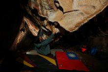 Bouldering in Hueco Tanks on 12/30/2019 with Blue Lizard Climbing and Yoga

Filename: SRM_20191230_1724050.jpg
Aperture: f/8.0
Shutter Speed: 1/250
Body: Canon EOS-1D Mark II
Lens: Canon EF 16-35mm f/2.8 L