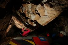 Bouldering in Hueco Tanks on 12/30/2019 with Blue Lizard Climbing and Yoga

Filename: SRM_20191230_1729080.jpg
Aperture: f/8.0
Shutter Speed: 1/250
Body: Canon EOS-1D Mark II
Lens: Canon EF 16-35mm f/2.8 L