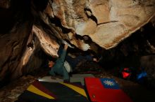 Bouldering in Hueco Tanks on 12/30/2019 with Blue Lizard Climbing and Yoga

Filename: SRM_20191230_1737030.jpg
Aperture: f/8.0
Shutter Speed: 1/250
Body: Canon EOS-1D Mark II
Lens: Canon EF 16-35mm f/2.8 L