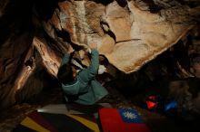 Bouldering in Hueco Tanks on 12/30/2019 with Blue Lizard Climbing and Yoga

Filename: SRM_20191230_1737110.jpg
Aperture: f/8.0
Shutter Speed: 1/250
Body: Canon EOS-1D Mark II
Lens: Canon EF 16-35mm f/2.8 L