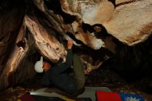 Bouldering in Hueco Tanks on 12/30/2019 with Blue Lizard Climbing and Yoga

Filename: SRM_20191230_1740480.jpg
Aperture: f/8.0
Shutter Speed: 1/250
Body: Canon EOS-1D Mark II
Lens: Canon EF 16-35mm f/2.8 L