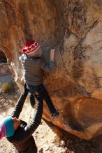 Bouldering in Hueco Tanks on 12/31/2019 with Blue Lizard Climbing and Yoga

Filename: SRM_20191231_1044400.jpg
Aperture: f/9.0
Shutter Speed: 1/320
Body: Canon EOS-1D Mark II
Lens: Canon EF 16-35mm f/2.8 L